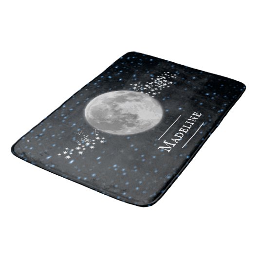 Lunar Personalized Bath Mat (Gekanteld)