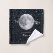 Lunar Personalized Bath Towel Set Bad Handdoek (Wasdoekje)