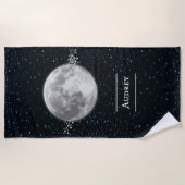 Lunar Personalized Beach Towel Strandlaken (Voorkant)