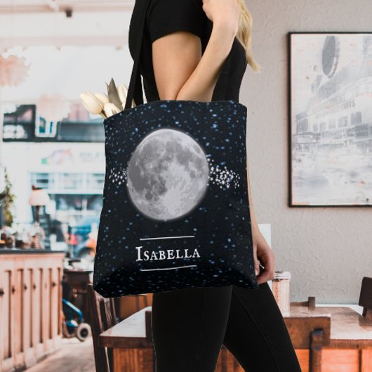Lunar Personalized Canvas tas