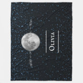 Lunar Personalized Fleece Blanket (Voorkant)