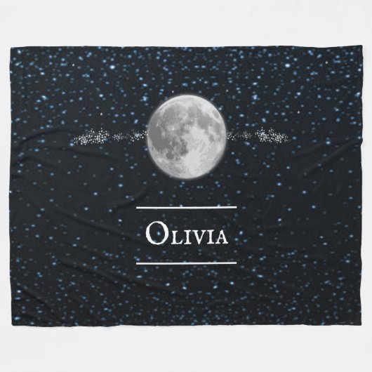 Lunar Personalized Fleece Blanket (Voorkant (Horizontaal))