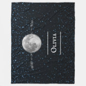 Lunar Personalized Fleece Blanket Deken (Voorkant)