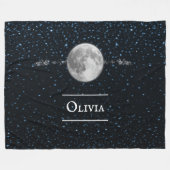 Lunar Personalized Fleece Blanket Deken (Voorkant (Horizontaal))