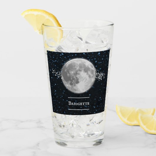 Lunar Personalized Glass Cup Glas (Voorkant ijs)