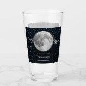 Lunar Personalized Glass Cup Glas (Voorkant)
