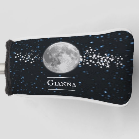 Lunar Personalized Golf Head Hoesje Golfheadcover (Voorkant)