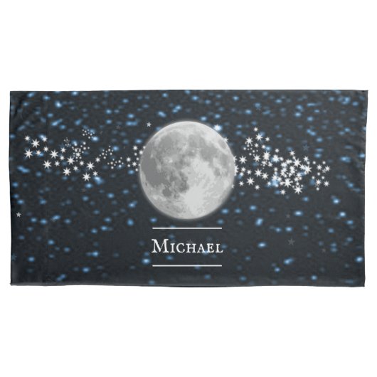 Lunar Personalized Pillow Hoesje Kussensloop (Voorkant-Links)