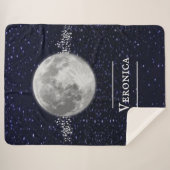 Lunar Personalized Sherpa Blanket Deken (Voorkant (horizontaal))