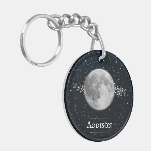 Lunar Personalized Sleutelhanger (Voorkant Links)