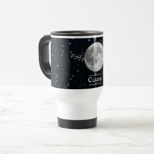Lunar Personalized Travel Mug Reisbeker (Voorkant links)