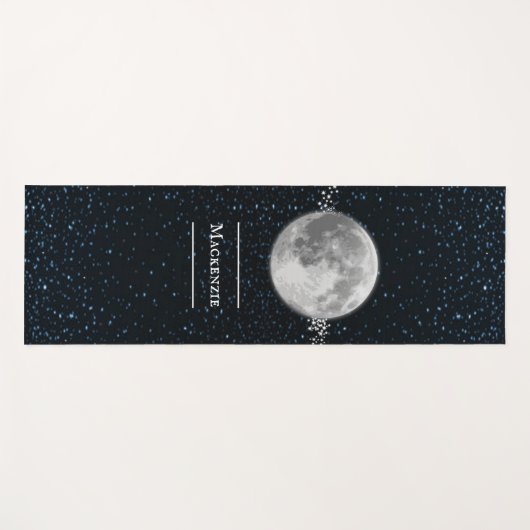 Lunar Personalized Yoga Mat (Voorkant (horizontaal))