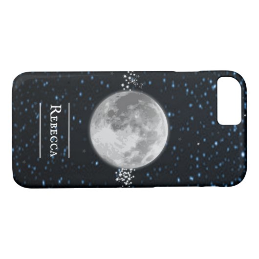 Lunar Persoonlijke Hoesje-Mate iPhone Case (Achterkant (Horizontaal))