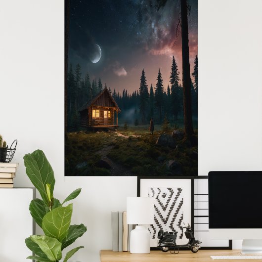 Lunar Phase Print – Hemelse Huis Decor (Thuiskantoor)