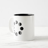Lunar Phases Pictogram Mok (Voorkant links)