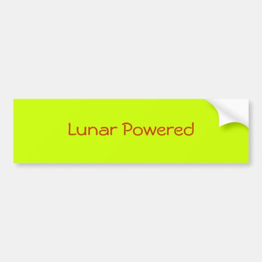 Lunar Powered Bumpersticker (Voorkant)