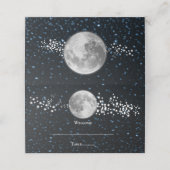 Lunar Reception Place Card Plaatskaartje (Buitenkant ongevouwen)