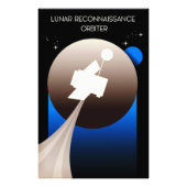 Lunar Reconnaissance Orbiter Space Art Foto Afdruk (Voorkant)