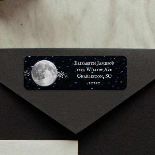 Lunar Return Address Label