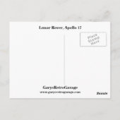 Lunar Rover, Apollo 17 Briefkaart (Achterkant)