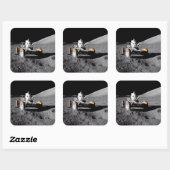 Lunar Rover, Apollo 17 Vierkante Sticker (Vel)