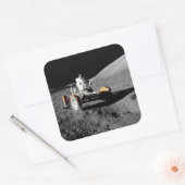 Lunar Rover, Apollo 17 Vierkante Sticker (Envelop)