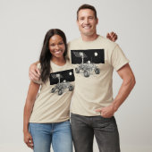 Lunar Rover Exploration Illustration T-shirt (Unisex)