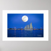 Lunar Schooner—Key West, FL Poster (Voorkant)