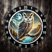 Lunar Sentinel Owl Dartboard Design Dartbord