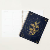 Lunar Serpent - Gouden Esoterisch Ontwerp Planner (Display)