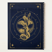 Lunar Serpent - Gouden Esoterisch Ontwerp Planner (Achterkant)