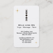 *~* Lunar Shamen . Cosmic Moon Phases Universe Visitekaartje (Achterkant)