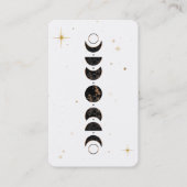 *~* Lunar Shamen . Cosmic Moon Phases Universe Visitekaartje (Voorkant)