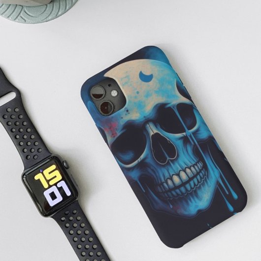 Lunar Skull Drip - Artistiek Case-Mate iPhone Case