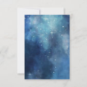 Lunar Sky Full Moon Celestial, geschreven in sterr Save The Date (Achterkant)