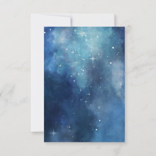 Lunar Sky Full Moon Celestial, geschreven in sterr Save The Date (Achterkant)