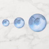 Lunar Sky Full Moon Celestial Wedding Monogram Confetti (Achterkanten)