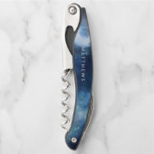 Lunar Sky Full Moon Celestial Wedding Monogram Kurkentrekker (Voorkant)