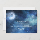 Lunar Sky Full Moon Matron of Honor proposal Kaart (Achterkant)