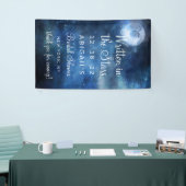 Lunar Sky Full Moon Stars Vrijgezellenfeest Welkom Spandoek (Beurs)