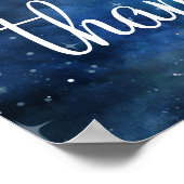 Lunar Sky Maan Kaarten & Cadeaus Bruiloft Tafelbor Poster (Hoek)