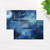 Lunar Sky Moon Guest Accommodaties Trouwen Visitekaartje (Bureau)