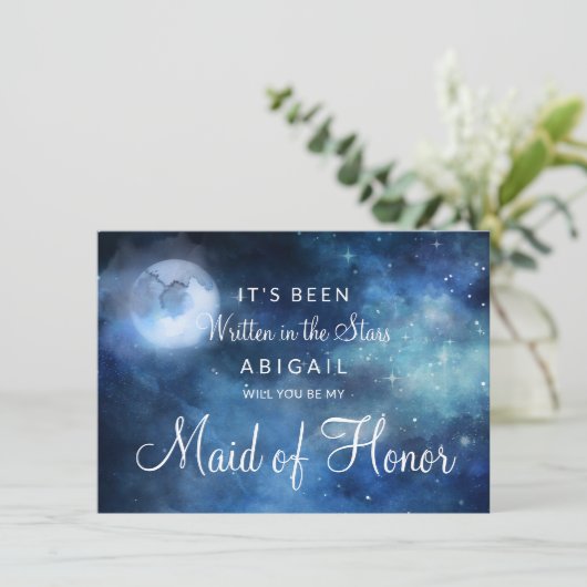 Lunar Sky Moon is mijn dienstmeisje van het Kaart  (Staand voorkant)