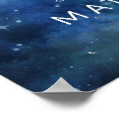 Lunar Sky Moon Love is Sweet Treat Wedding Sign Poster (Hoek)