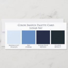 Lunar Sky Moon Wedding Color Swatch Kaart