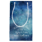 Lunar Sky Volle Maan Celestial Galaxy Bruiloft Klein Cadeauzakje (Voorkant)