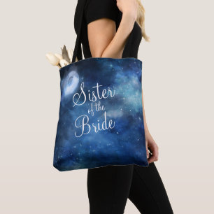 Lunar Sky Volle Maan Celestial Galaxy Sister Tote Bag