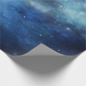 Lunar Sky Volle Maan Celestial Galaxy Sterren Brui Cadeaupapier (Hoek)