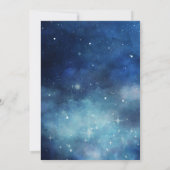 Lunar Sky Volle Maan Celestial Galaxy Sterren Brui Kaart (Achterkant)