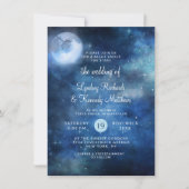 Lunar Sky Volle Maan Celestial Galaxy Sterren Brui Kaart (Voorkant)